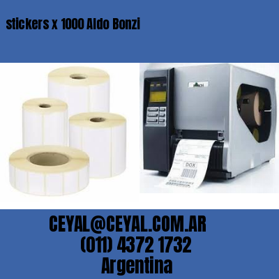 stickers x 1000 Aldo Bonzi