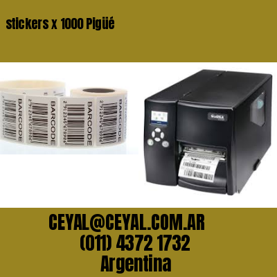 stickers x 1000 Pigüé