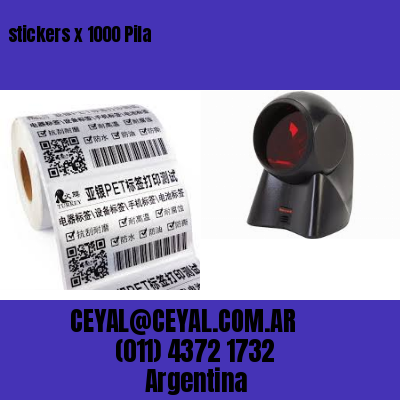 stickers x 1000 Pila