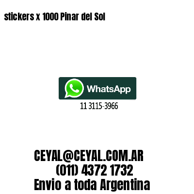 stickers x 1000 Pinar del Sol