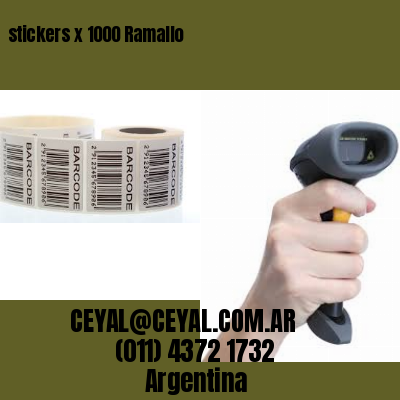 stickers x 1000 Ramallo