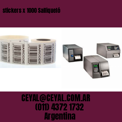 stickers x 1000 Salliqueló