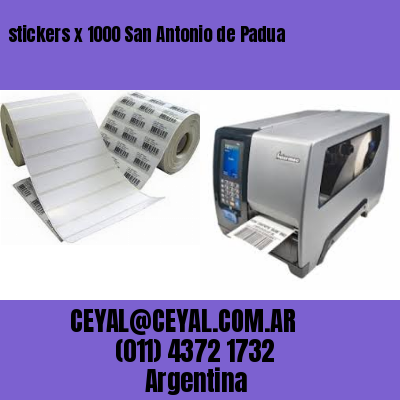 stickers x 1000 San Antonio de Padua
