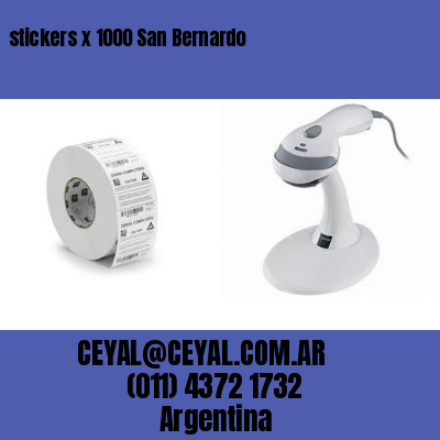 stickers x 1000 San Bernardo