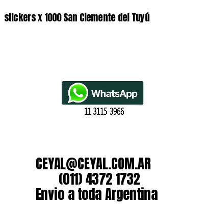 stickers x 1000 San Clemente del Tuyú