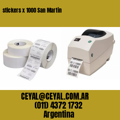 stickers x 1000 San Martín