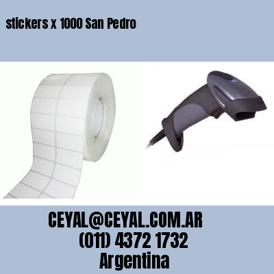 stickers x 1000 San Pedro