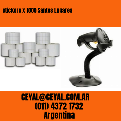 stickers x 1000 Santos Lugares