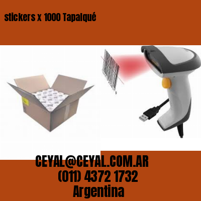 stickers x 1000 Tapalqué