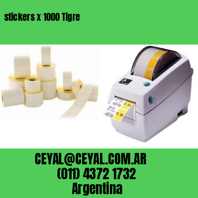 stickers x 1000 Tigre