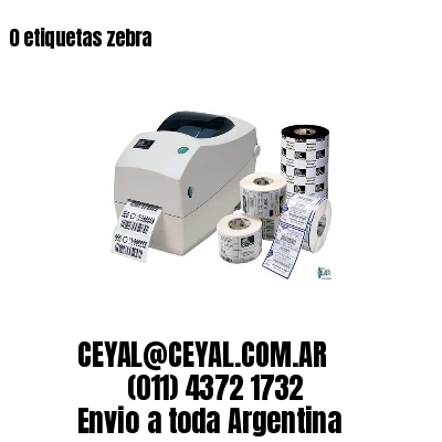 0 etiquetas zebra
