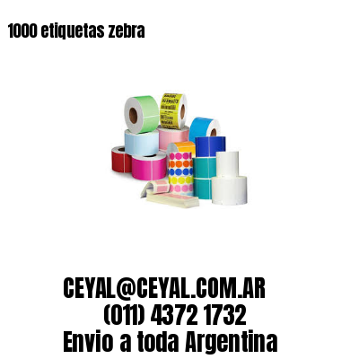 1000 etiquetas zebra