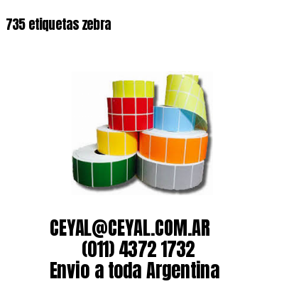 735 etiquetas zebra