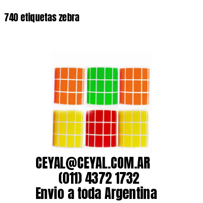 740 etiquetas zebra