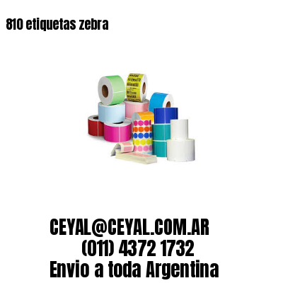 810 etiquetas zebra