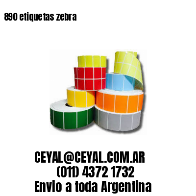 890 etiquetas zebra