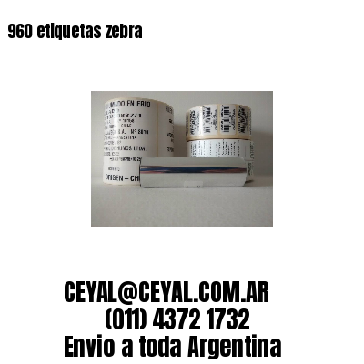 960 etiquetas zebra