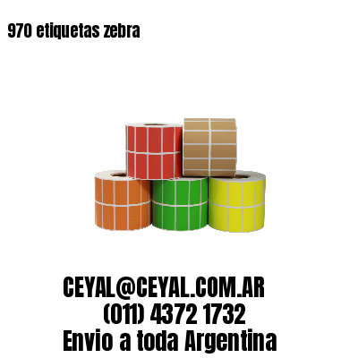 970 etiquetas zebra