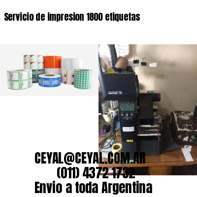Servicio de impresion 1800 etiquetas