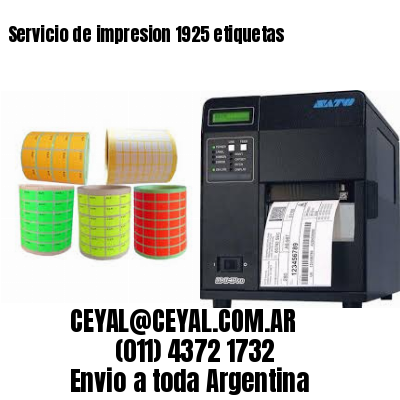 Servicio de impresion 1925 etiquetas