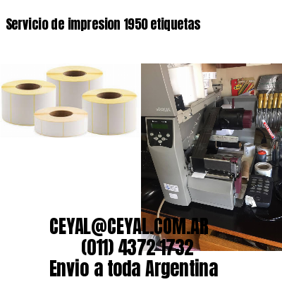 Servicio de impresion 1950 etiquetas