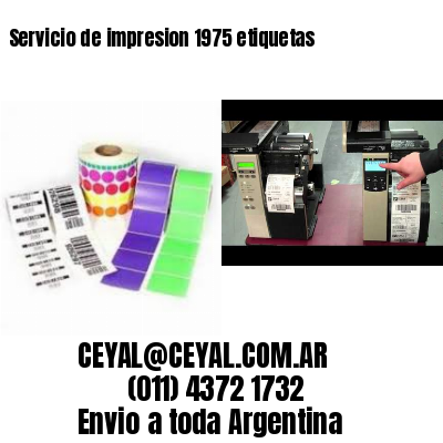Servicio de impresion 1975 etiquetas