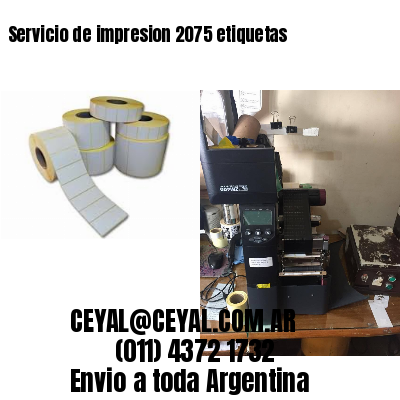 Servicio de impresion 2075 etiquetas