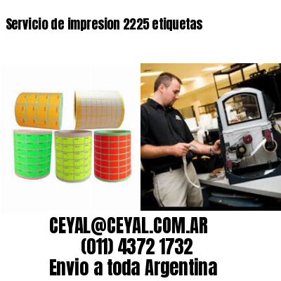 Servicio de impresion 2225 etiquetas