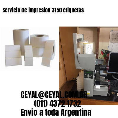 Servicio de impresion 3150 etiquetas