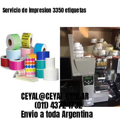 Servicio de impresion 3350 etiquetas