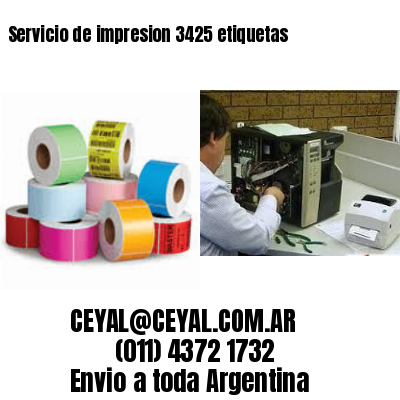 Servicio de impresion 3425 etiquetas