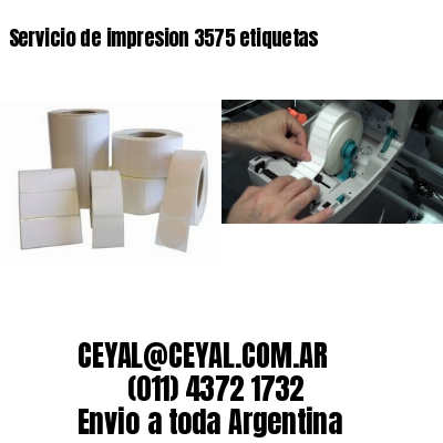 Servicio de impresion 3575 etiquetas