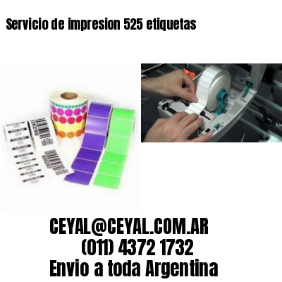 Servicio de impresion 525 etiquetas