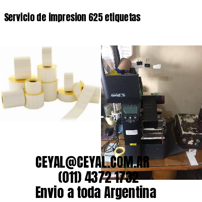 Servicio de impresion 625 etiquetas