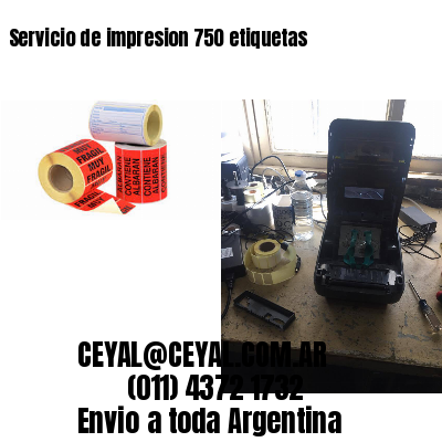 Servicio de impresion 750 etiquetas