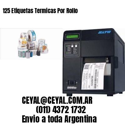 125 Etiquetas Termicas Por Rollo