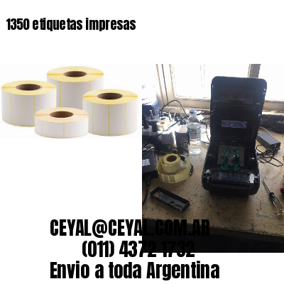 1350 etiquetas impresas