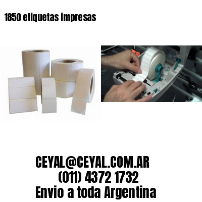 1850 etiquetas impresas