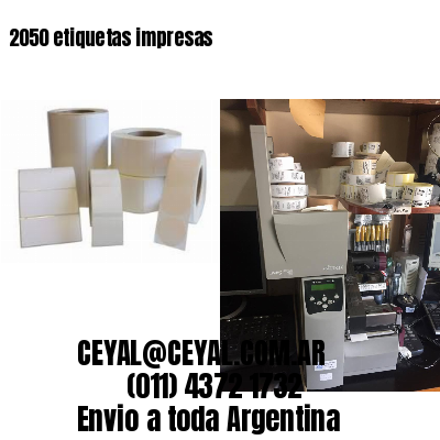 2050 etiquetas impresas