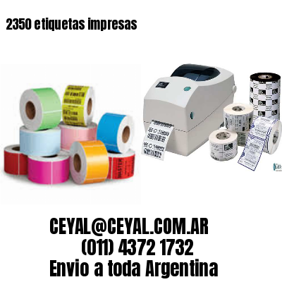 2350 etiquetas impresas