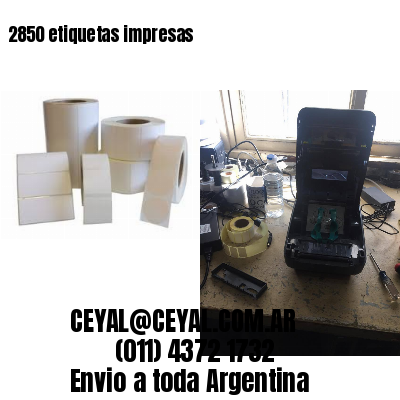 2850 etiquetas impresas
