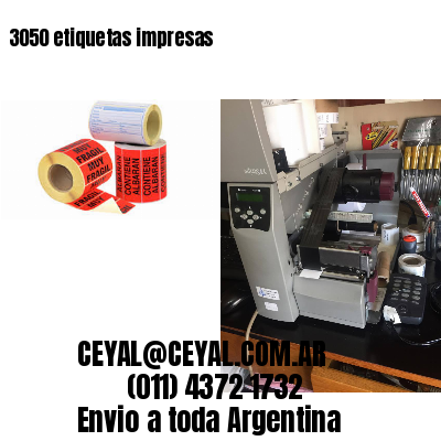 3050 etiquetas impresas