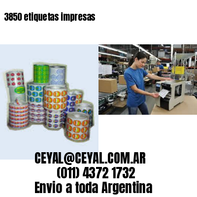 3850 etiquetas impresas