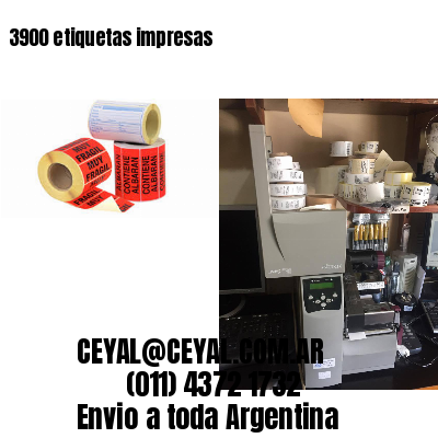 3900 etiquetas impresas
