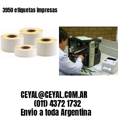 3950 etiquetas impresas