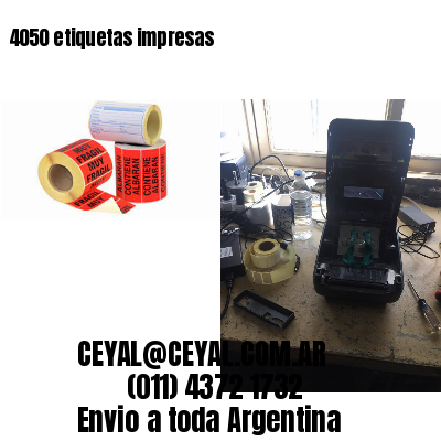 4050 etiquetas impresas