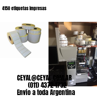 4150 etiquetas impresas