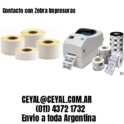 Contacto con Zebra Impresoras