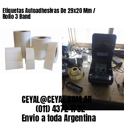 Etiquetas Autoadhesivas De 29×20 Mm / Rollo 3 Band