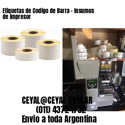 Etiquetas de Codigo de Barra – Insumos de Impresor